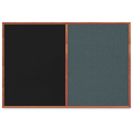 United Visual Products Slim Style Indoor Enclosed Corkboard, 30 UV503SC-GOLD-CLOUD